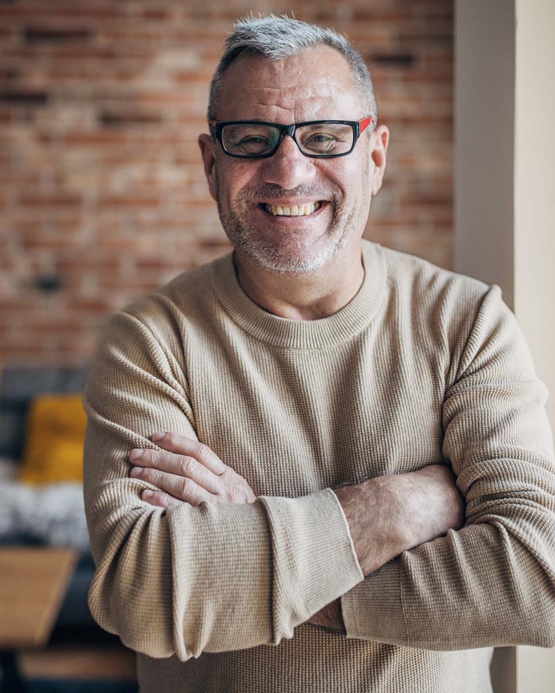 About OACFA - Image of an older man inside home.